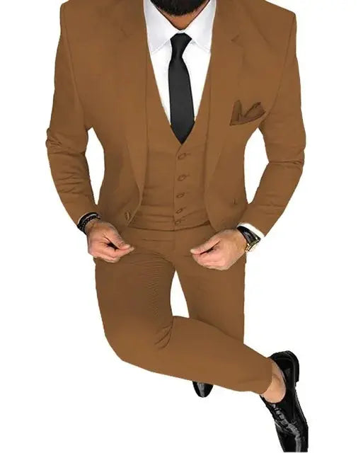 Men Suit Prom Tuxedo Slim Fit 3 Piece Groom Wedding Suit For Men Custom Blazer Terno Masuclino 3 Pieces (jacket+vest+pant) Fnoexw Official Store EBOYGIFTS
