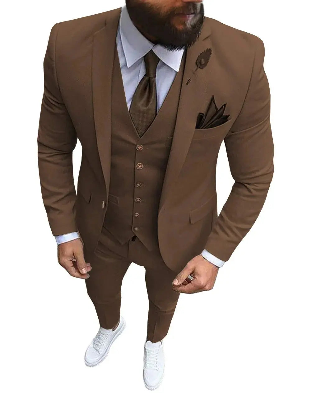 Men Suit Prom Tuxedo Slim Fit 3 Piece Groom Wedding Suit For Men Custom Blazer Terno Masuclino 3 Pieces (jacket+vest+pant) Fnoexw Official Store EBOYGIFTS