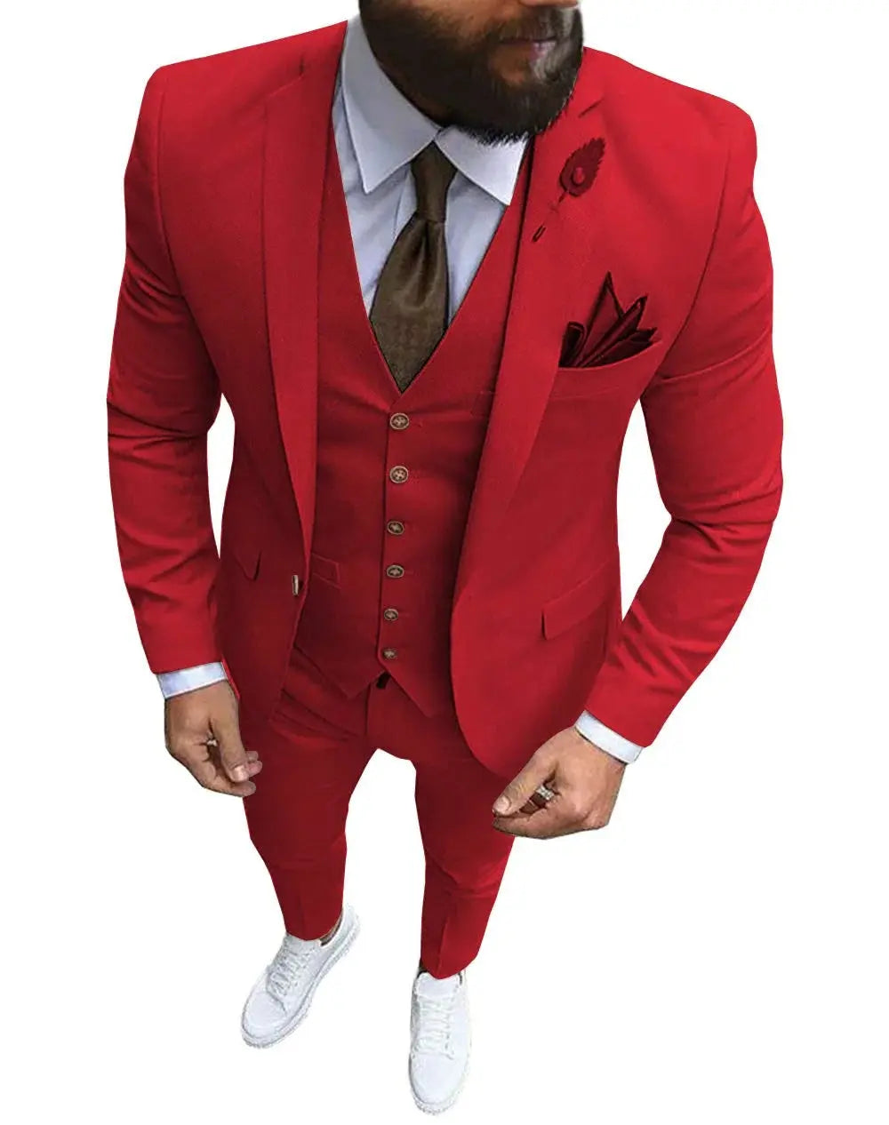 Men Suit Prom Tuxedo Slim Fit 3 Piece Groom Wedding Suit For Men Custom Blazer Terno Masuclino 3 Pieces (jacket+vest+pant) Fnoexw Official Store EBOYGIFTS