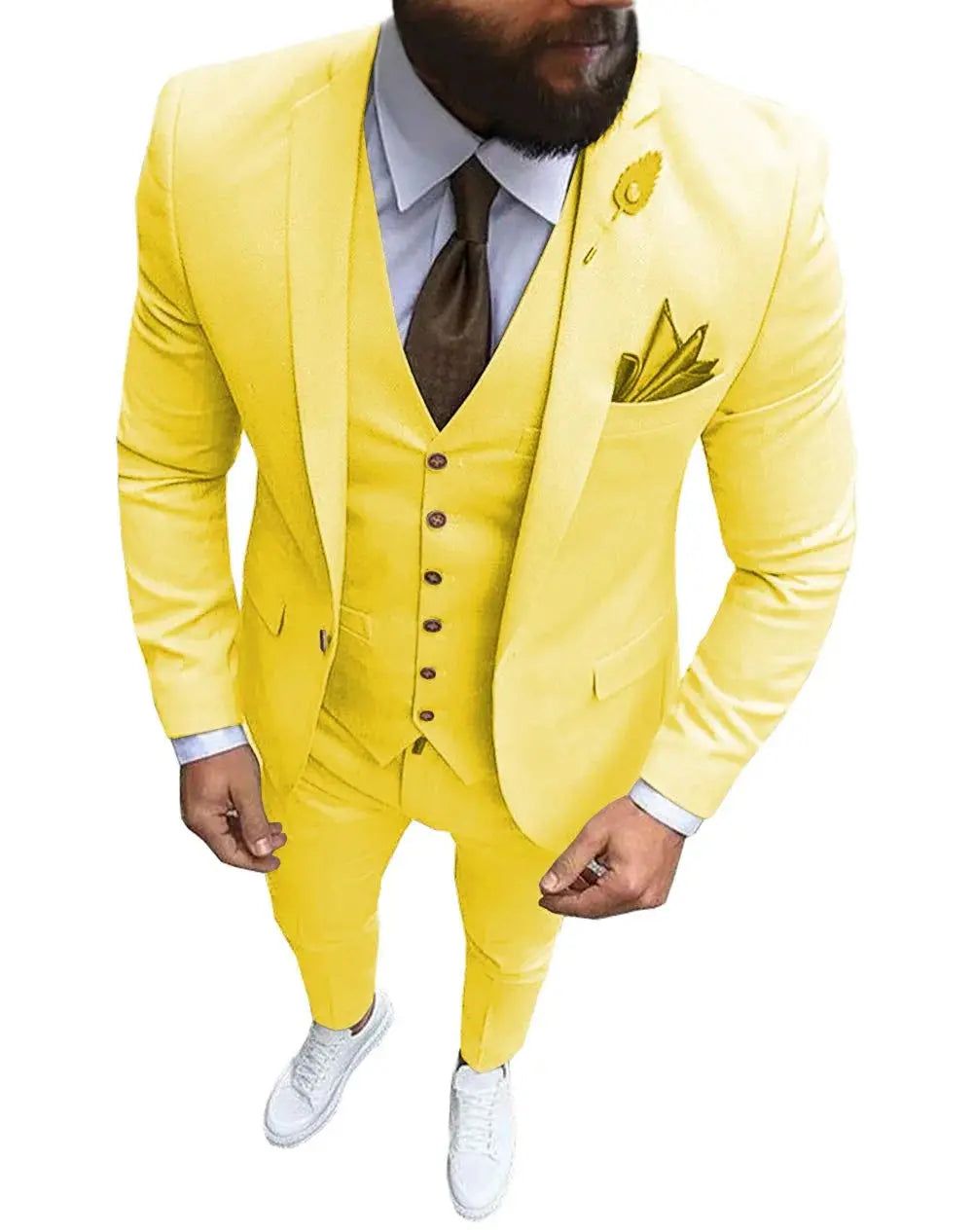 Men Suit Prom Tuxedo Slim Fit 3 Piece Groom Wedding Suit For Men Custom Blazer Terno Masuclino 3 Pieces (jacket+vest+pant) Fnoexw Official Store EBOYGIFTS