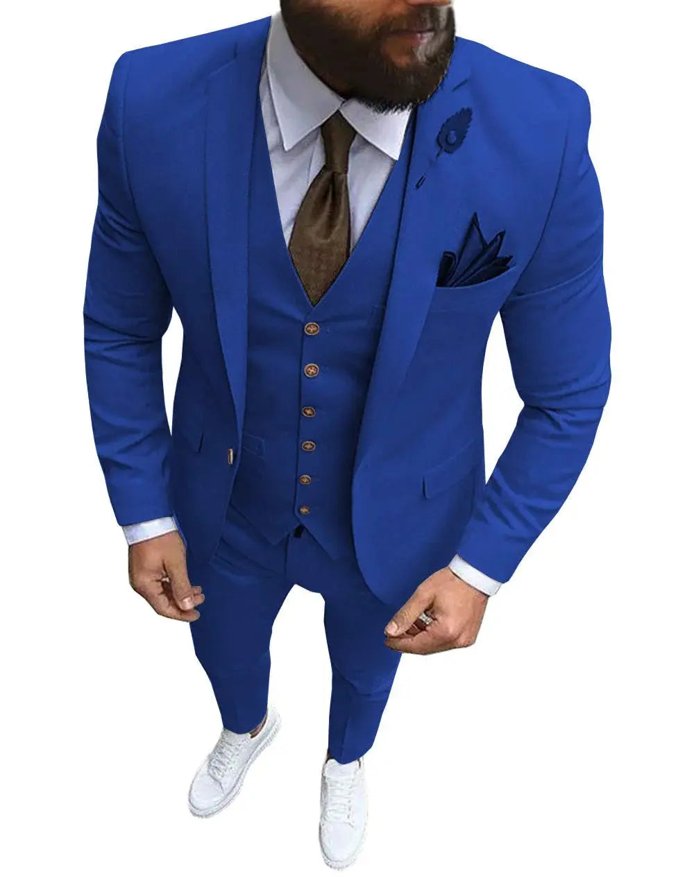 Men Suit Prom Tuxedo Slim Fit 3 Piece Groom Wedding Suit For Men Custom Blazer Terno Masuclino 3 Pieces (jacket+vest+pant) Fnoexw Official Store EBOYGIFTS