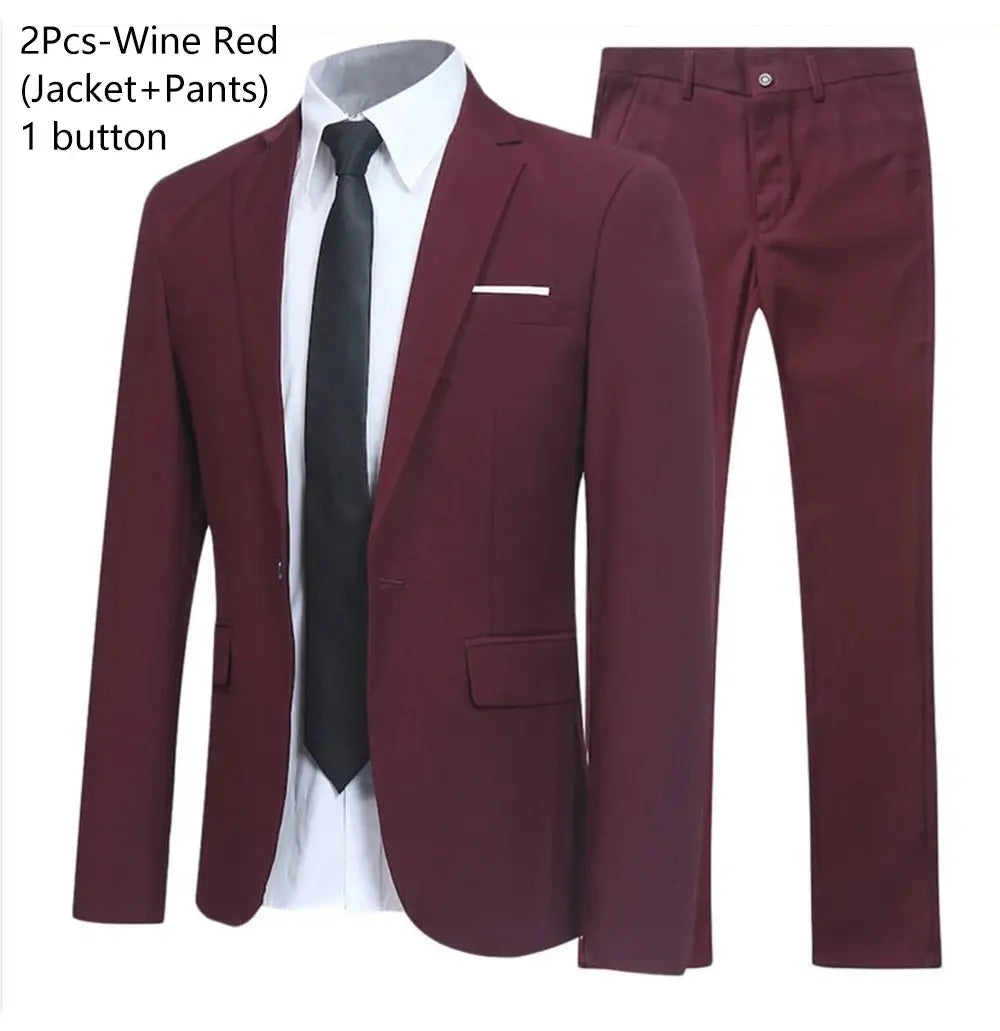 Suits Wedding For Men Blazers Set Elegant 3 Pieces Business Luxury Formal Vest Pants Full Coats 2023 Jackets Free Shipping ZHUOLIN Suit Store EBOYGIFTS