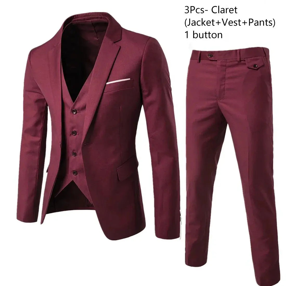 Suits Wedding For Men Blazers Set Elegant 3 Pieces Business Luxury Formal Vest Pants Full Coats 2023 Jackets Free Shipping ZHUOLIN Suit Store EBOYGIFTS