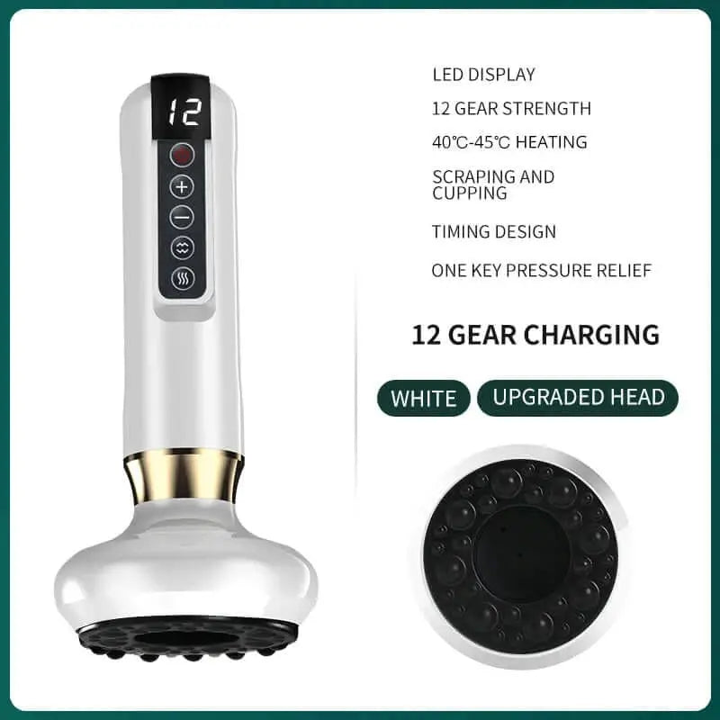 Electric Cupping Massager Vacuum Suction Cup GuaSha Anti Cellulite