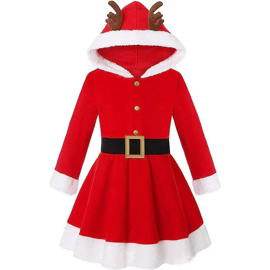 Christmas Outfit New Elk Hooded Christmas Outfit Christmas-tree Skirt  