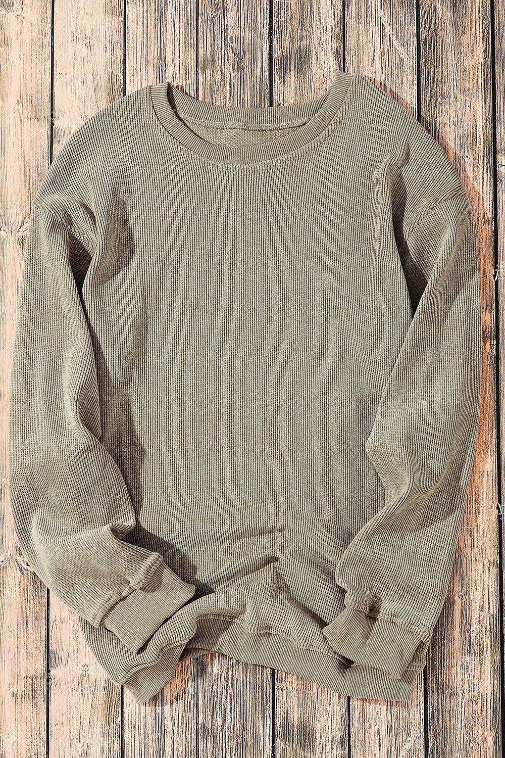 Round Neck Dropped Shoulder Sweatshirt  