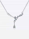 Sterling Silver Necklace: 1 Carat