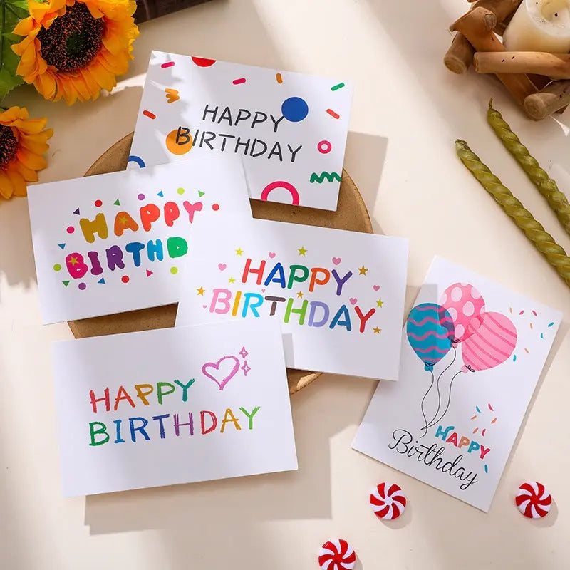 Birthday Greeting Card Creative Simple Blessing  