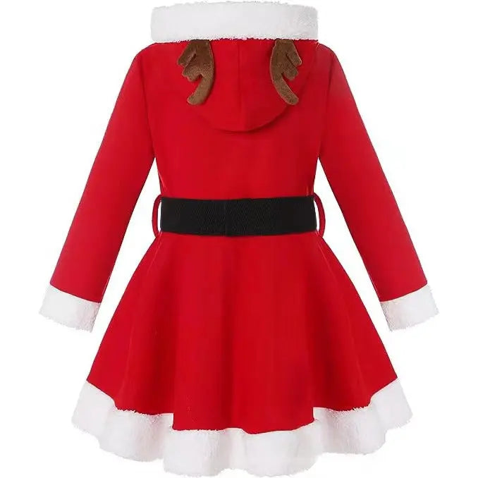 Christmas Outfit New Elk Hooded Christmas Outfit Christmas-tree Skirt  