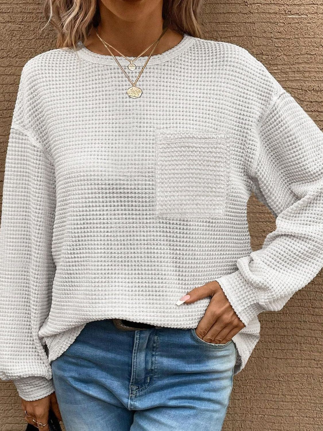 Mandy Round Neck Long Sleeve T-Shirt  