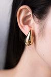 Big Size Water Drop Brass Earrings  