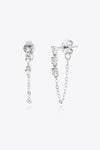 Zircon 925 Sterling Silver Chain Earrings  