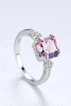 Morganite 925 Sterling Silver Ring  