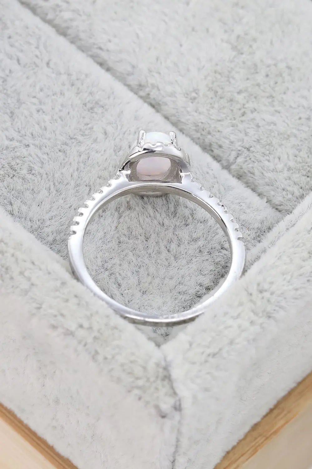 Opal 925 Sterling Silver Halo Ring  