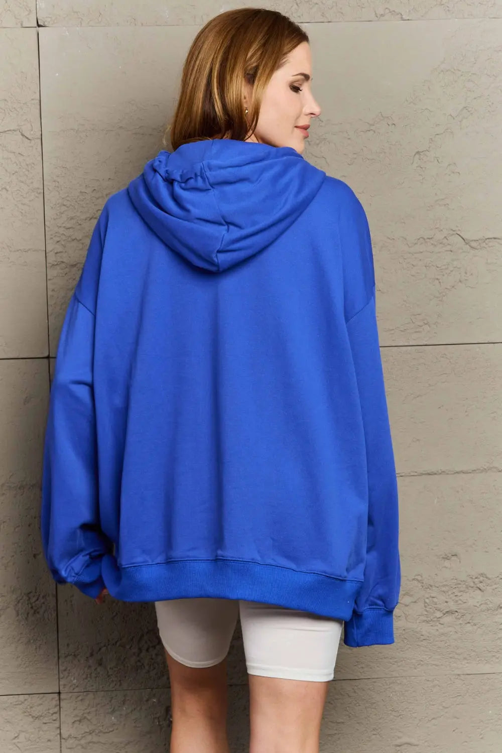 Full Size Drawstring Long Sleeve Hoodie  