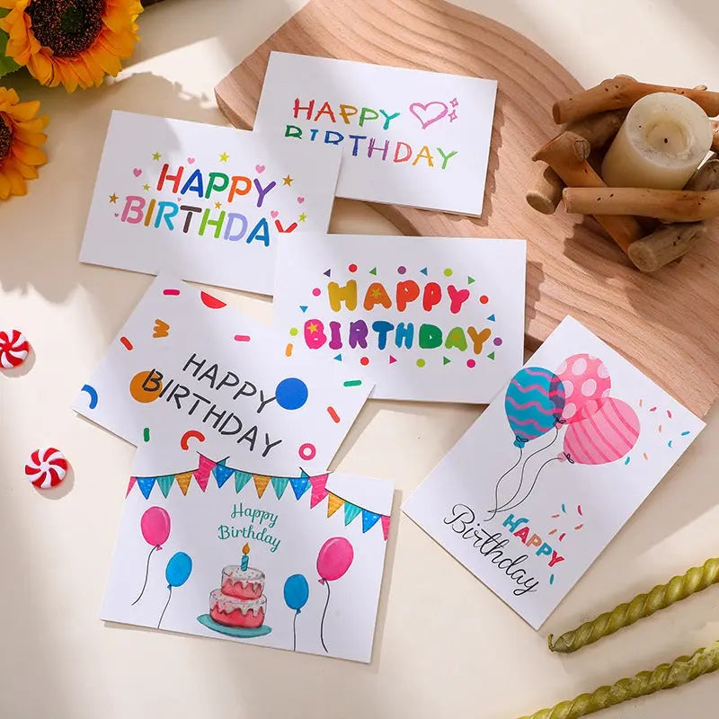 Birthday Greeting Card Creative Simple Blessing  