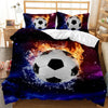 Sports 3D Football Bedding Set And Pillow Case Double Size Household Textile Product Decoration Teenager Room Soccer Duvet Cover  