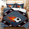 Sports 3D Football Bedding Set And Pillow Case Double Size Household Textile Product Decoration Teenager Room Soccer Duvet Cover  