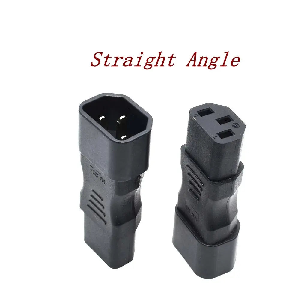 IEC60320 C13 Angle Converter Angle Extension Cable C13 to C14 PDU Up Down Right Angle Power Cables Male to Female AC Power Cord  