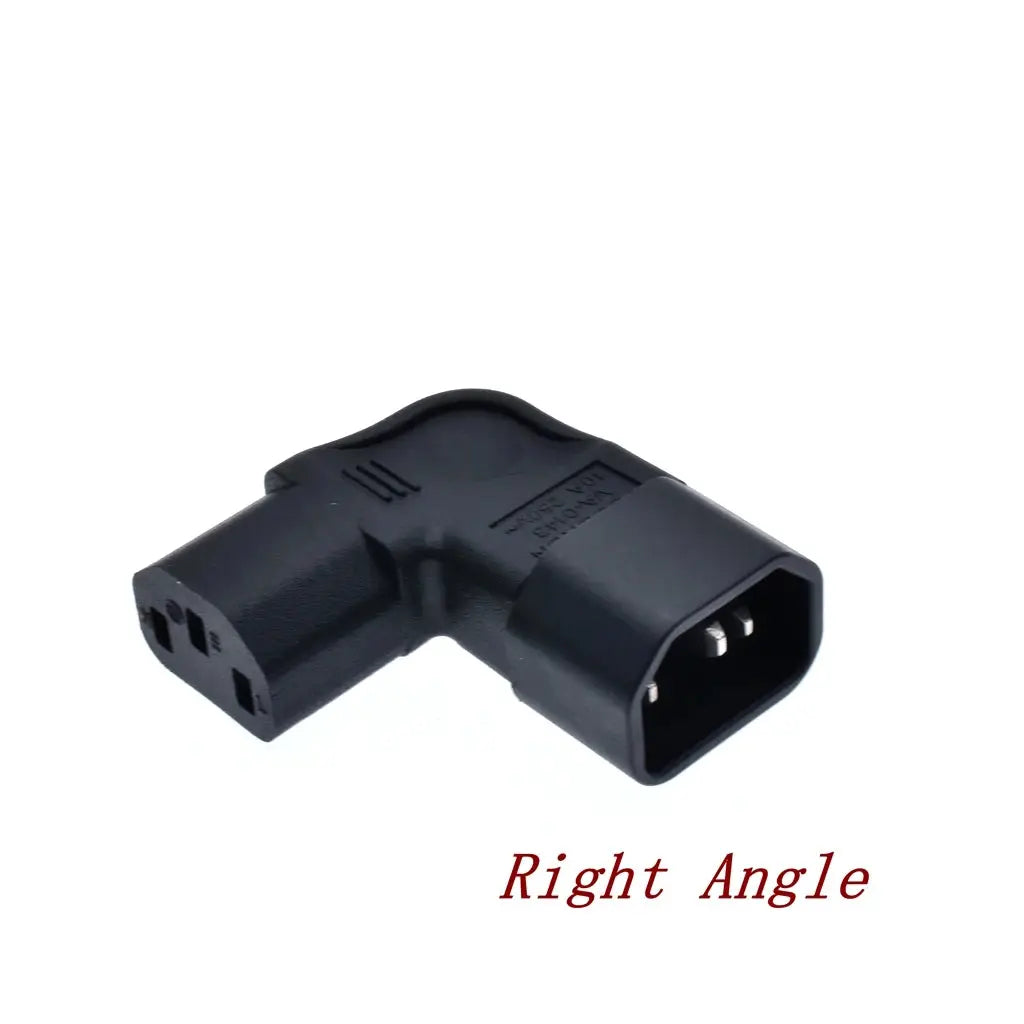 IEC60320 C13 Angle Converter Angle Extension Cable C13 to C14 PDU Up Down Right Angle Power Cables Male to Female AC Power Cord  