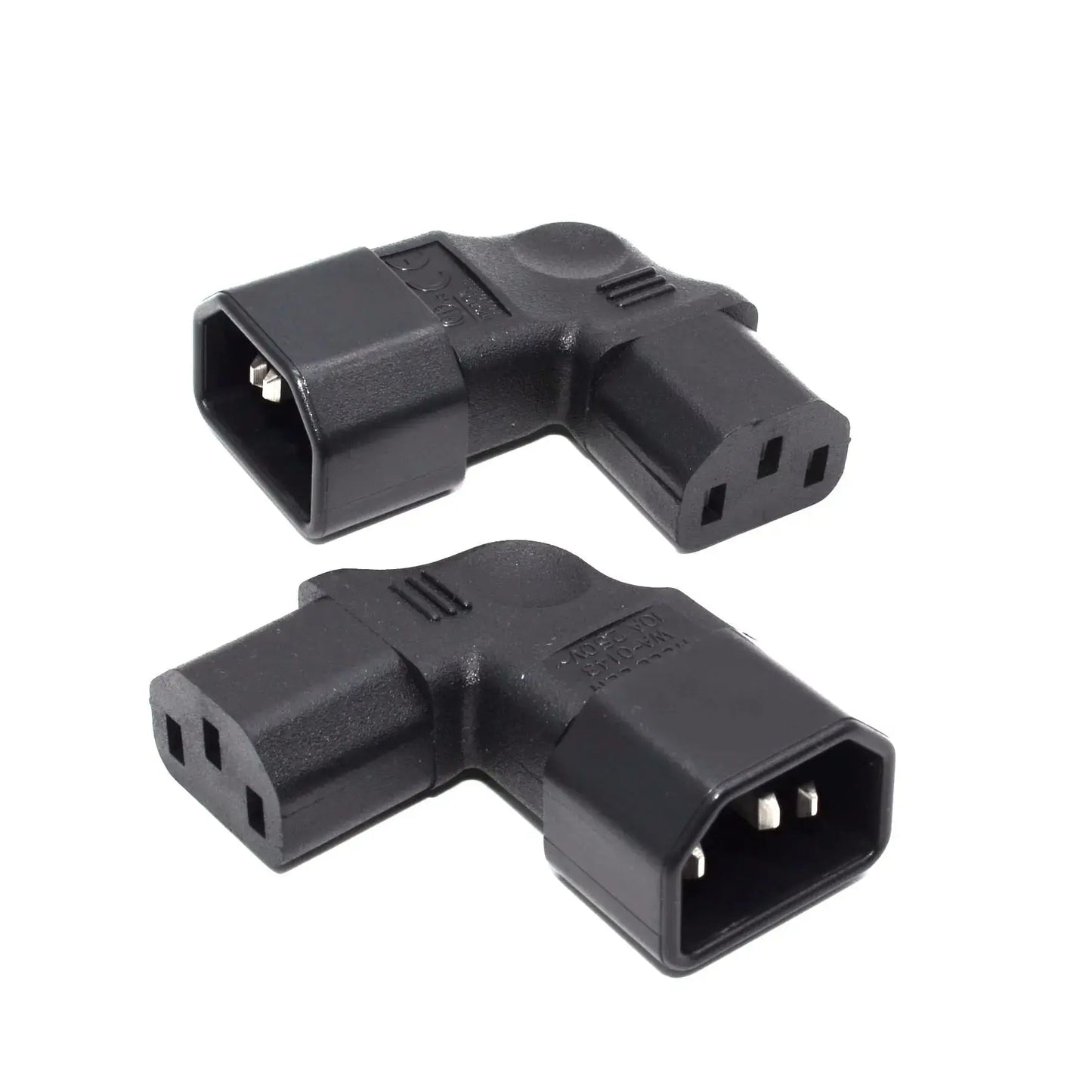 IEC60320 C13 Angle Converter Angle Extension Cable C13 to C14 PDU Up Down Right Angle Power Cables Male to Female AC Power Cord  