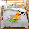 Sports 3D Football Bedding Set And Pillow Case Double Size Household Textile Product Decoration Teenager Room Soccer Duvet Cover  