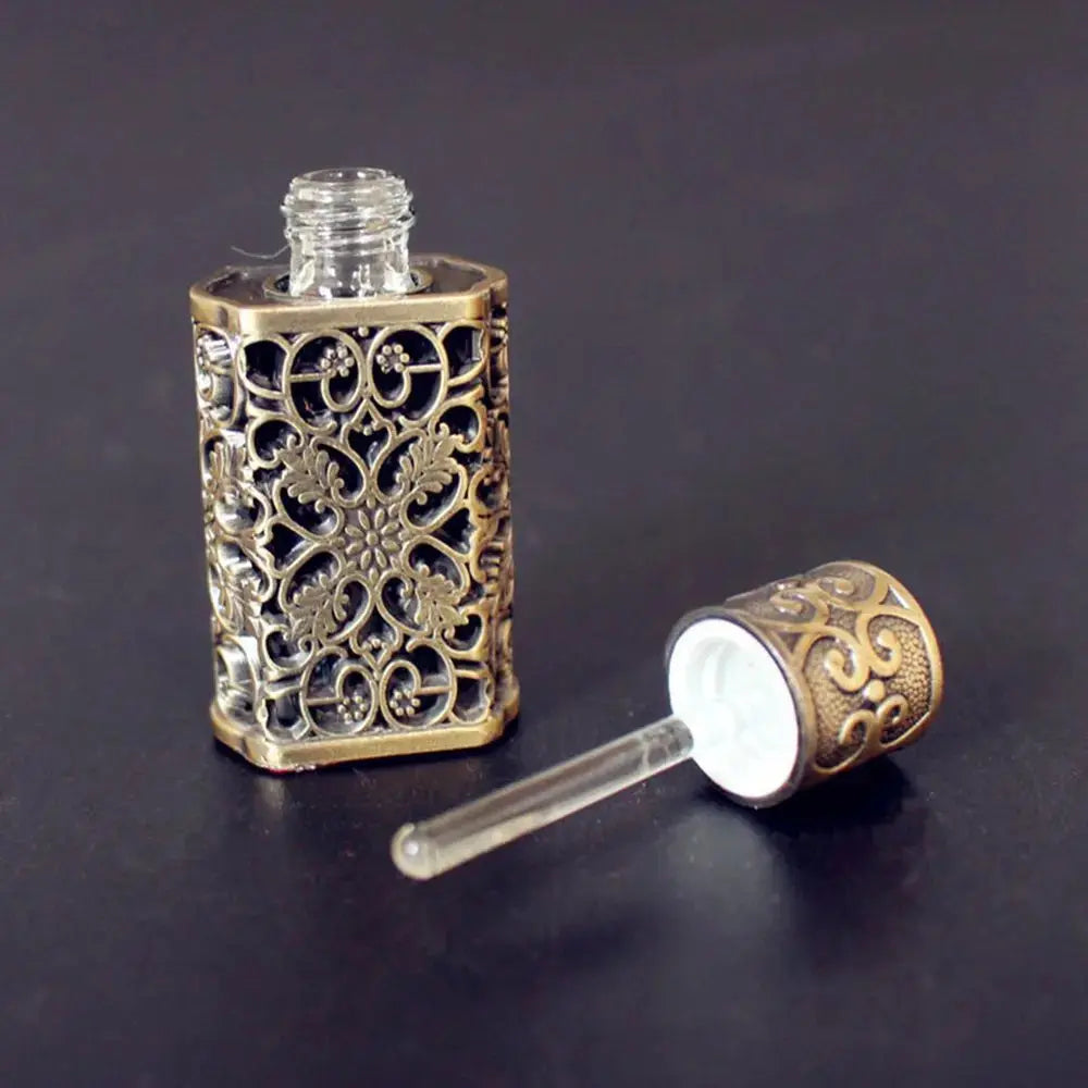 3ml Antiqued Perfume Refillable Bottle Arab Style Essential Oils Atomizer Perfume Spray Bottle Wedding Decoration Gift AAAAApril Store