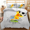 Sports 3D Football Bedding Set And Pillow Case Double Size Household Textile Product Decoration Teenager Room Soccer Duvet Cover  