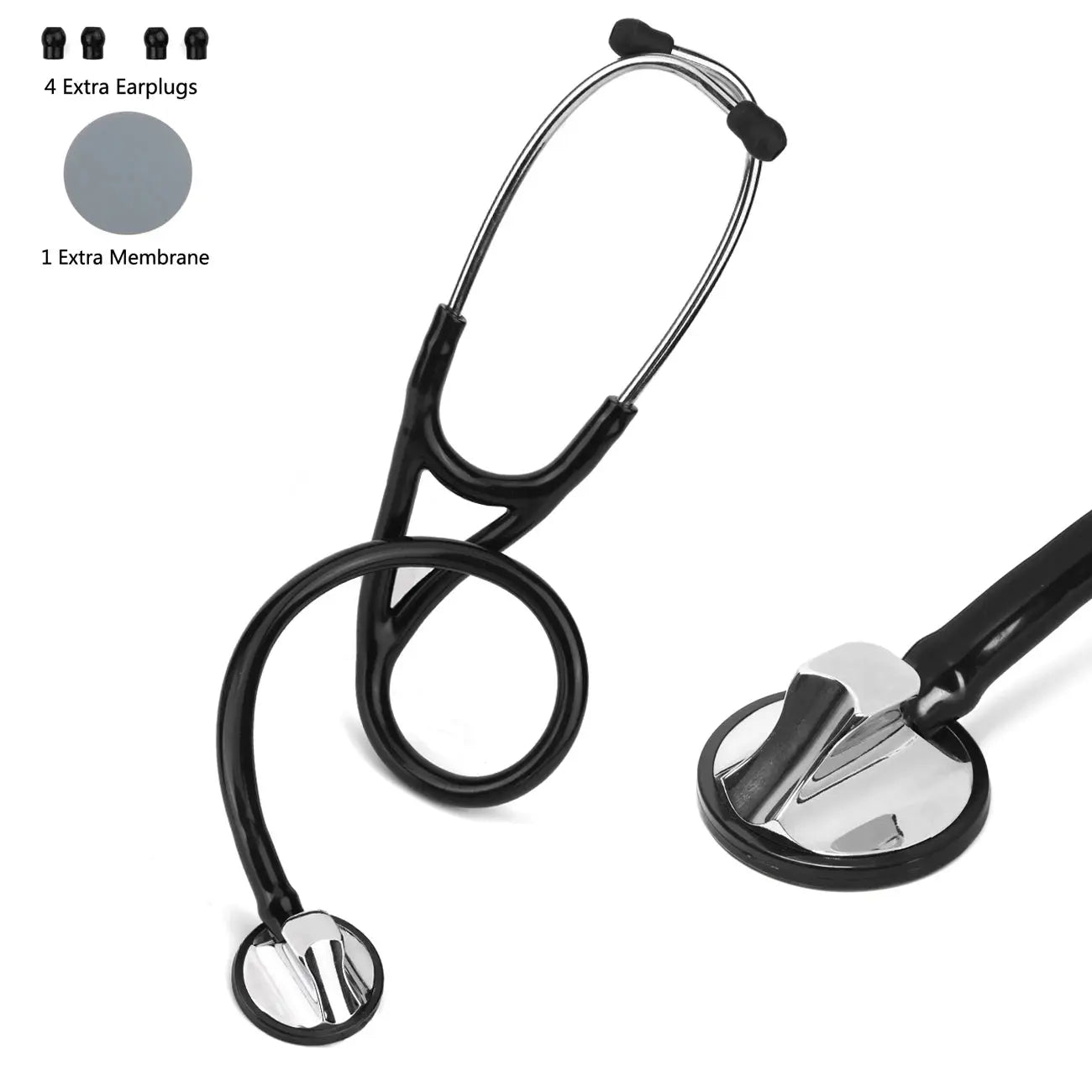 Professional Heart Lung Cardiology Stethoscope Doctor Student Medical Equipment Device Medical Doctor Single Head Stethoscope ViveFit Store