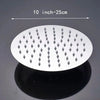 Rain Shower Head Ultra-Thin Design-Pressure Boosting High Pressure Stainless Steel Rainfall  