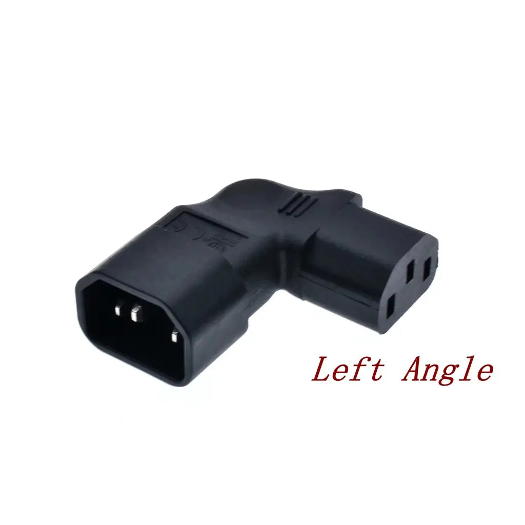 IEC60320 C13 Angle Converter Angle Extension Cable C13 to C14 PDU Up Down Right Angle Power Cables Male to Female AC Power Cord  