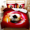 Sports 3D Football Bedding Set And Pillow Case Double Size Household Textile Product Decoration Teenager Room Soccer Duvet Cover  