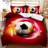 Sports 3D Football Bedding Set And Pillow Case Double Size Household Textile Product Decoration Teenager Room Soccer Duvet Cover  