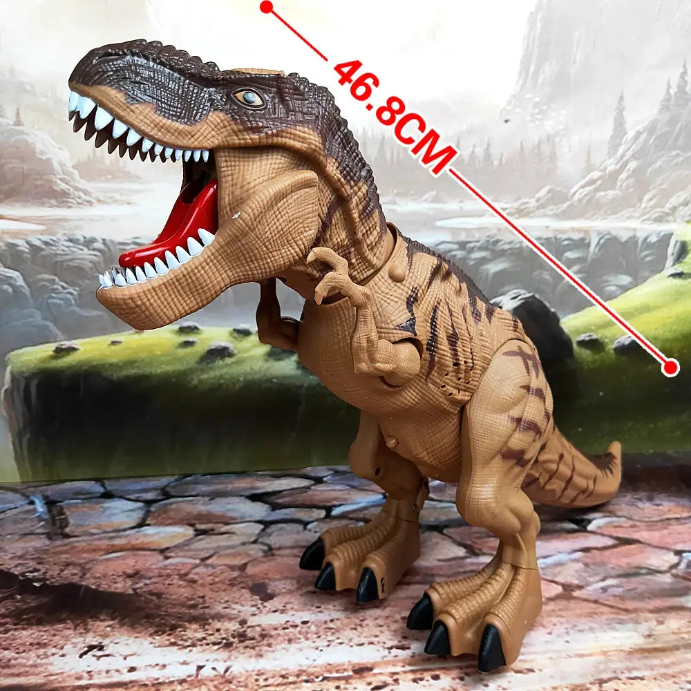 Electric Toy Large Size Walking Spray Lay Eggs Dinosaur Robot With Light Sound Mechanical Dinosaurs Model Toys  