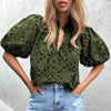 Hollowed-out Embroidery Lace Jacquard Blouse Women 2024 Spring Stand  