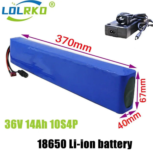 Li-ion Battery 36V 14AH Volt Rechargeable Bicycle 500W E Bike Electric Li-ion Battery Pack 36v Battery Electric Moped Scooter  