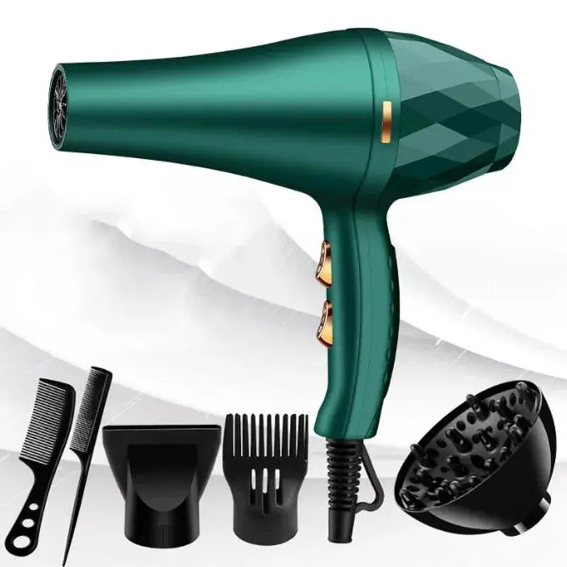 Hair Dryer Professional 1200W/2200W Gear Strong Power Blow Hair Dryer Brush For Hairdressing Barber Salon Tools Hair Dryer Fan STRONG MARATHON Store