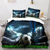 Sports 3D Football Bedding Set And Pillow Case Double Size Household Textile Product Decoration Teenager Room Soccer Duvet Cover  