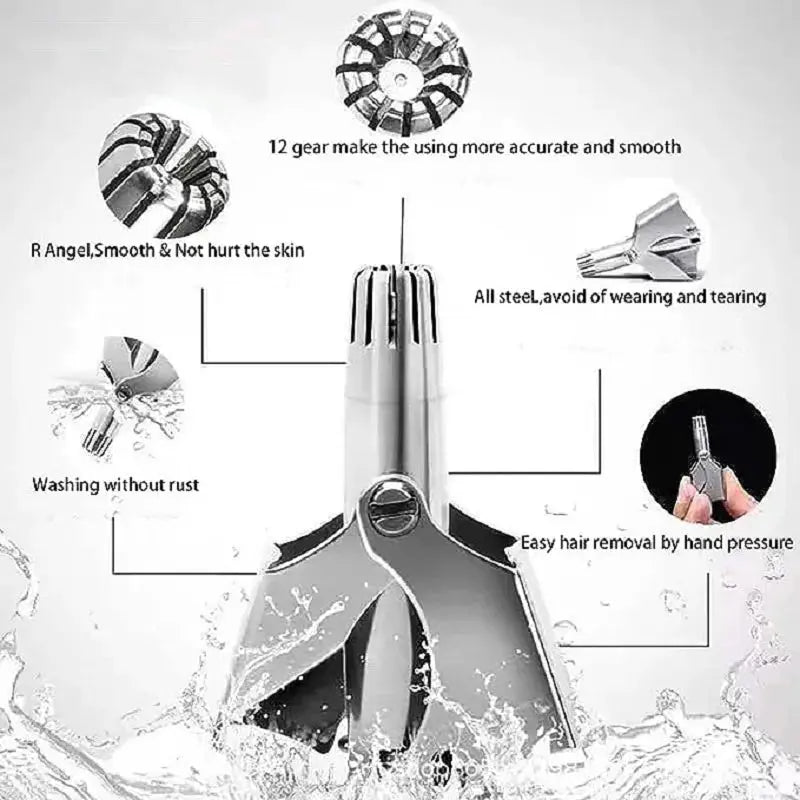 Nose Hair Trimmer For Men And Women With No Noise Washable Manual Nasal Hair Trimmer триммер для носа aparador de pêlos do nariz  