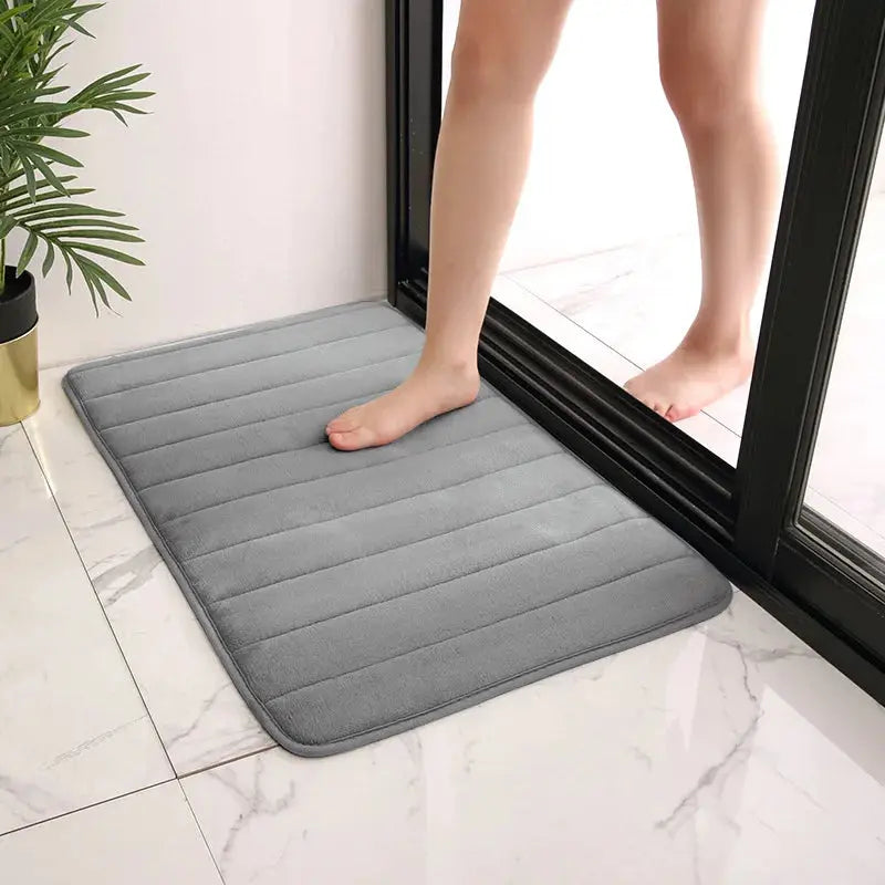 Home Bath Mat Super Absorbent Bathroom Carpets Rugs Soft Memory Foam Floor Bedroom Toilet Floor Shower Rug Home Decor  