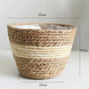 Straw Weaving Flower Plant Pot Basket Grass Planter Basket Indoor Outdoor Flower Pot Cover Plant Containers for Plantable Plants  