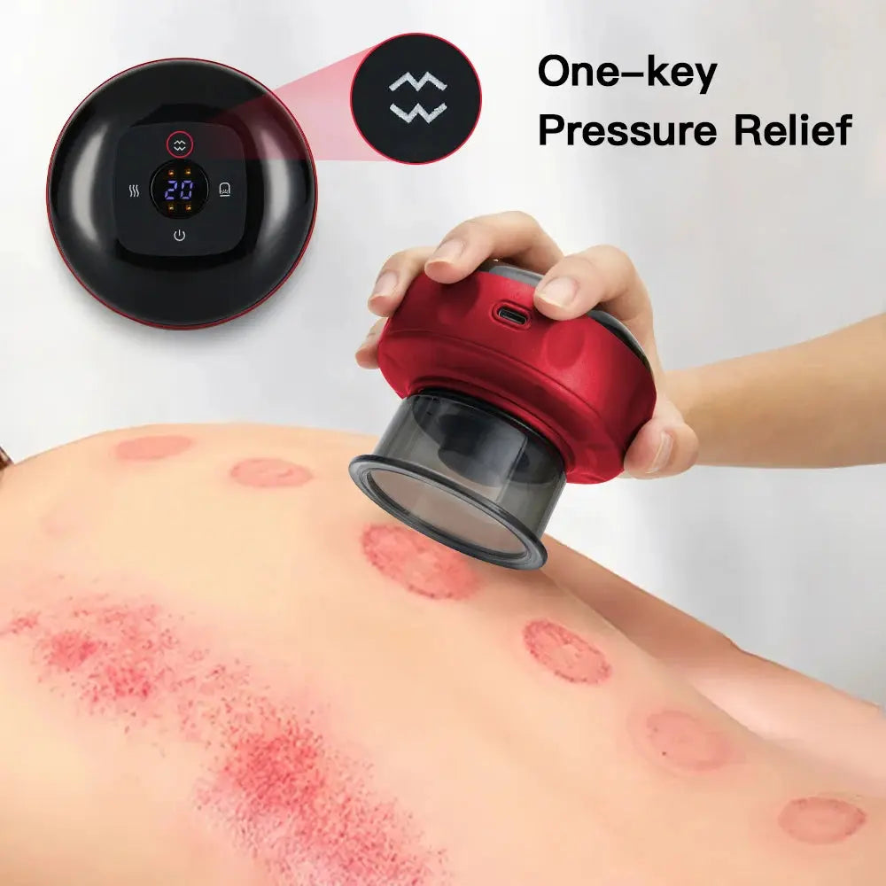 Electric Vacuum Cupping Massage Body Cups Anti-Cellulite Therapy Massager for Body Electric Guasha Scraping Fat Burning Slimming MOKARLE Healthy Life Store