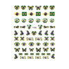 Football Game South America Brazil CHile Peru Argentina Colombia Uruguay Nail Sticker Cheering Design Soccer Fans Nail Flag  