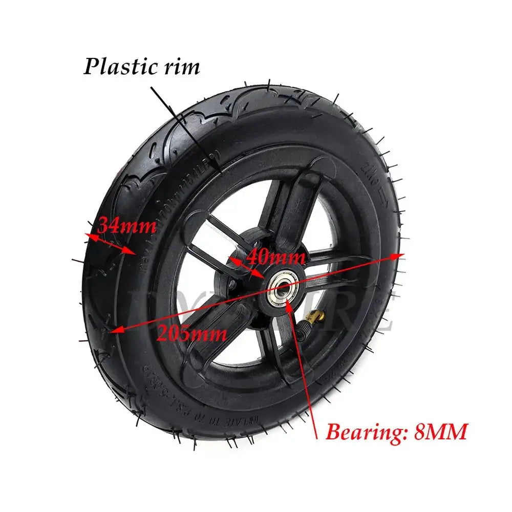 8 Inch 8x1 1/4 Wheel Pneumatic Inner Outer Tire for A-bike Folding Electric Scooter E-twow Replace Parts  