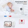 3.5 Inch Video Baby Monitor 2.4G Mother Kid Two-way Audio Night Vision Video Surveillance Camera With Temperature display Screen Eye4U Official Store  EBOYGIFTS