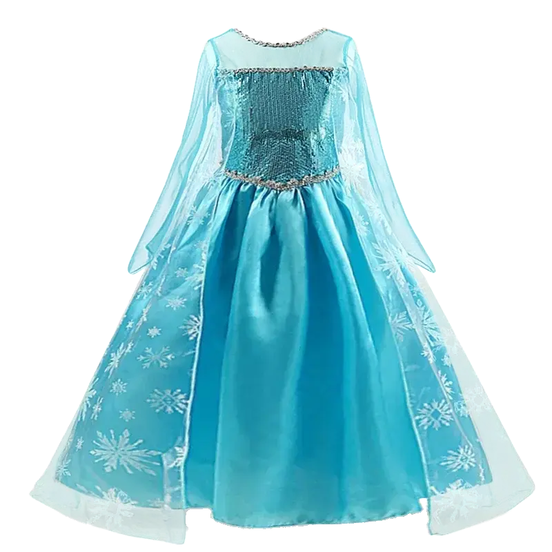 Girls Snow Queen Elsa Kids Costumes For Girls 2023 Carnival Party Prom Gown Robe-Playing Children Clothing Princess Dress NNJXD Official Store  EBOYGIFTS