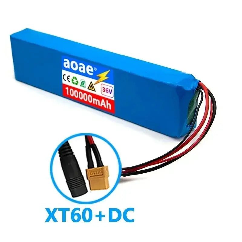 36V 100000mAh 18650 Rechargeable Lithium Battery Pack 10S3P Power Modified Bicycle Scooter Electric Vehicle with BMS+charger  