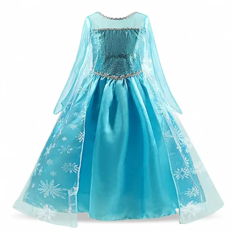 Girls Snow Queen Elsa Kids Costumes For Girls 2023 Carnival Party Prom Gown Robe-Playing Children Clothing Princess Dress NNJXD Official Store  EBOYGIFTS