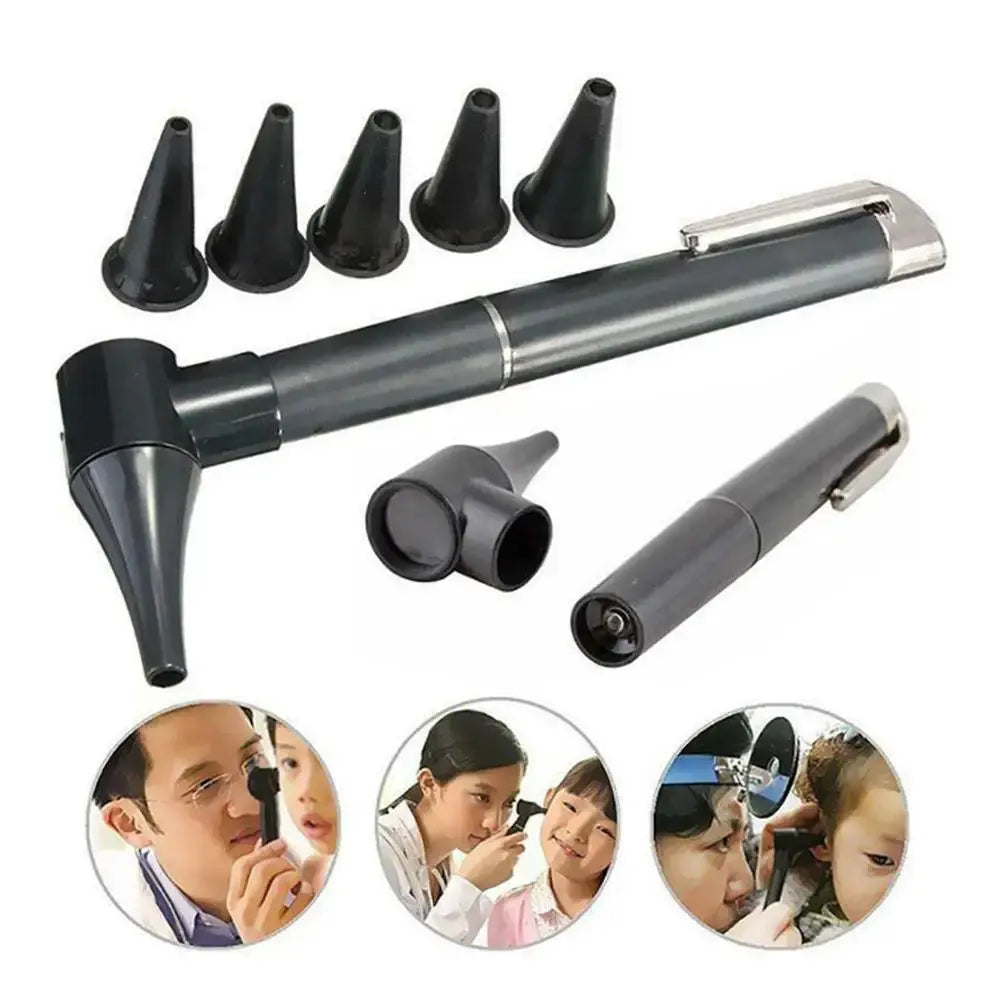 Portable Medical Diagnostic Ear Light Otoscope Magnifying Pen Ear Nose Throat Clinical Care Light Protect Tool Set Ear Cleaner Ali Sunshine Health Store Store