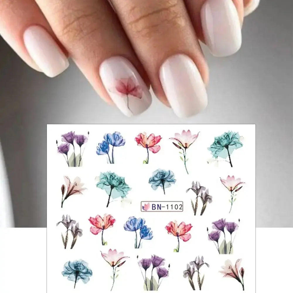 1Pc Spring 3D Nail Sticker And Water Decal Flower Leaf Cherry Blossoms Simple Floral DIY Slider For Manicuring Decorations Tips Shop5370096 Store  EBOYGIFTS